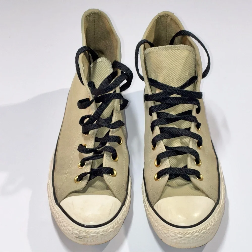 Converse Chuck Taylor Mono Suede High Top Sneakers Women's 11 Men’s 9 Olive - Picture 2 of 11